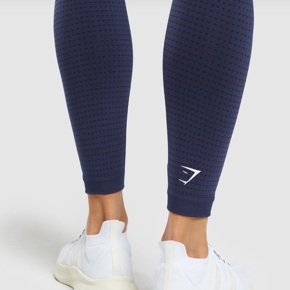 Gymshark Vital Seamless Navy Blue Leggings - Picture 4 of 6